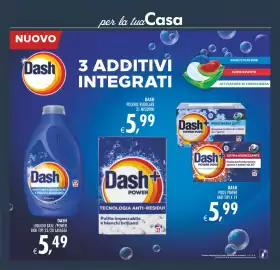 Volantino Deco Maxistore Pagina 25: Dash Power Pods €5,99, Dash+ Power polvere regolare €5,99