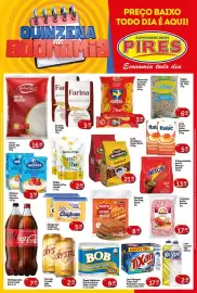 Tabloide Pires Página 1: Papel higiênico bob premium soft f.d €9,98, Cerveja crystal €2,39