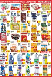 Tabloide Pires Página 3: álcool líquido 46° barbarex €8,48, Steak de Frango Sadia ou Perdigão €1,79
