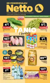 Netto gazetka tydzień 35 Strona 1: Mleko UHT 3,2% Mu! €1,79, Lody Manhattan €15,99