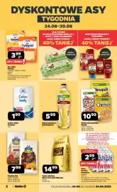 Netto gazetka tydzień 35 Strona 2: Olej rzepakowy Wielkopolski €5,99, Kawa mielona Mocca Fix Gold Woseba €14,99