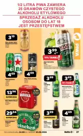 Netto gazetka tydzień 35 Strona 27: Piwo Namysłów Pils €3,99, Piwo Karmi 0,0% €3,99