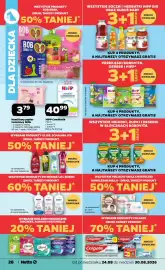 Netto gazetka tydzień 35 Strona 28: Nawilżany papier toaletowy Millu €3,79, HIPP Combiotik Bio 2 Junior 3 Junior 4 €40,99