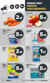 Netto gazetka tydzień 35 Strona 4: Tuńczyk w kawałkach Vespucci €5,00, Ślonecznik prażony, solony Snaxters €2,00