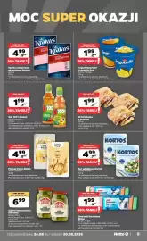 Netto gazetka tydzień 35 Strona 5: Ser sałatkowy Kortos €4,99, Sok 100% Kubuś €1,99