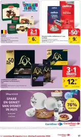 Carrefour Market folder week 35 Pagina 17: Gemalen koffie, koffiebonen of -caps LavAzza €9,74, Koekjes Delacre €6,18