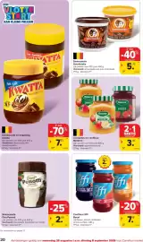 Carrefour Market folder week 35 Pagina 20: Smeer pasta Boerinneke €5,74, Confituur Effi €7,18