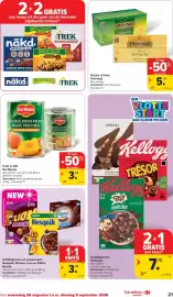 Carrefour Market folder week 35 Pagina 21: Ontbijtgranen en graanrepen €3,89, Fruit in blik Del Monte €3,60