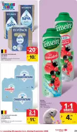 Carrefour Market folder week 35 Pagina 23: Plat of bruised natuurlijk mineraalwater Chaudfontaine €11,78