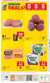Carrefour Market folder week 35 Pagina 28: Verse kaas Heks'nkaas €3,85, Gerookte varkensoester Butcher's Choice €10,30