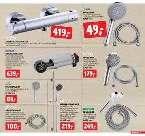 Jem & fix tilbudsavis uge 35 Side 5: Termostatarmatur €419,00, Brusestangsæt €219,00
