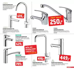 Jem & fix tilbudsavis uge 35 Side 7: HÅNDVASKARMATUR €449,00, KØKKENARMATUR €498,00
