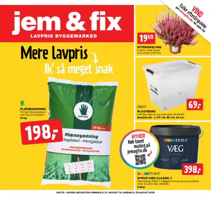 Jem & fix tilbudsavis (gælder indtil 29-08)