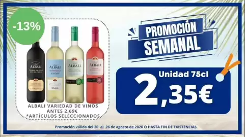 Folleto Cash Jesuman semana 34 Página 1: Tempranillo - albali variedad de vinos antes €2,15