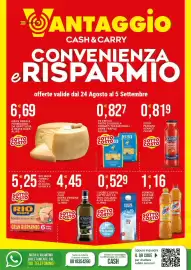 Volantino Vantaggio Cash&Carry Pagina 1: De Cecco pasta di semola €0,83, Ferrero Estathè Limone €1,16