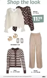 Wibra folder week 35 Pagina 19: Blouse €11,99, Oorbellen €1,29