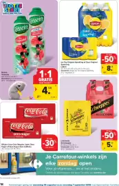Carrefour folder Pagina 18: Limonade Schweppes €5,33, Ice Tea Original Sparkling of Zero Original Sparkling Lipton €8,18