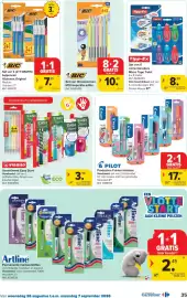 Carrefour folder Pagina 35: Set van 3 (2+1 GRATIS) balpennen €7,99, Producten Frixion fantasie €17,98