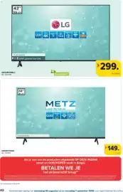 Carrefour folder Pagina 42: Metz 32 inch tv €149,00, Lg tv €299,00