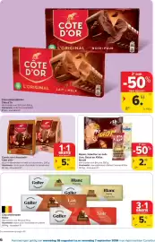 Carrefour folder Pagina 6: Carrés van chocolade Côte d'Or €5,89, Repen, tabletten en balls Lion, Galak en KitKat €2,99