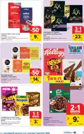 Carrefour folder Pagina 7: Koffiebonen of -capsules L'Or €23,97, Gemalen koffie, bonen of caps LavAzza €9,74