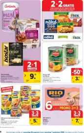 Carrefour folder Pagina 8: Worsten en bereide gerechten Zwan €5,07, Set tonijn in olijfolie Rio Mare €7,79