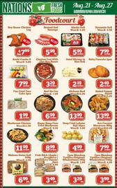 Nations Fresh Foods flyer week 34 Page 4: Melewa Swiss Roll €6,99, Arz coconut macaroon €7,99