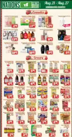 Nations Fresh Foods flyer week 34 Page 2: Handi Kachi Chani Mustard Oil €5,88, Pearl 100% Pure Coconut Water €0,98