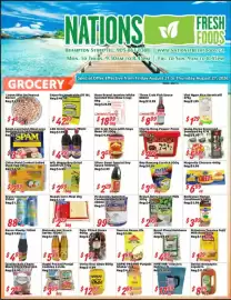 Nations Fresh Foods flyer week 34 Page 1