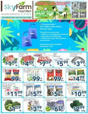 SkyFarm Food Mart (valid until 27-08)