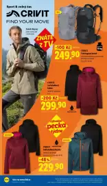 Lidl leták týden 35 Strana 18: CRIVIT SOFTSHELLOVÝ KABÁT €299,90, CRIVIT SOFTSHELLOVÁ BUNDA €229,90