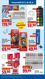 Lidl leták týden 35 Strana 3: CRELANDO Gelová pera – 48 kusů €99,90, KOH-I-NOOR Tužka grafitová s gumou SUDOKU €49,90