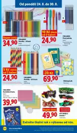 Lidl leták týden 35 Strana 6: CRELANDO Pastelky – 6/12 kusů €24,90, CRELANDO KARTOTÉKOVÉ KARTY €39,90