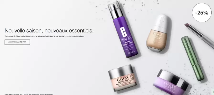 Catalogue Clinique (valable jusqu'au 31-08)