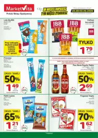 Marketvita gazetka Strona 1: Lody Big Milk Cookie €4,99, Wafel Princessa Longa Mleczna €1,49