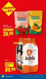 Lidl leták týden 35 Strana 10: Allnature Ovoce sušené mrazem €39,90, Kofola €89,90