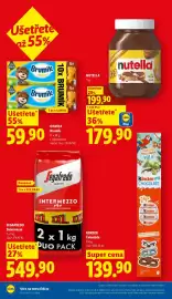 Lidl leták týden 35 Strana 2: Opavia Brumík €59,90, Kinder čokoláda €139,90
