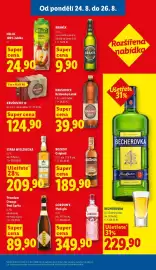 Lidl leták týden 35 Strana 32: Becherovka €229,90, Božkov Originál €189,90