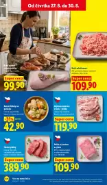 Lidl leták Strana 22: Hovězí plátky €389,90, ROLKA SE ŠUNKOU A SÝREM €109,90