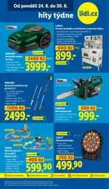 Lidl leták Strana 51: LUPILU Dřevěná železnice Staveniště / Zábavní park €599,90, Parkside Aku řetězová pila €999,00