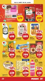 PENNY akciós újság hét 35 Oldal 27: Dárdás Májas €139,00, KARÁT Viaszos Borjúmájas €499,00
