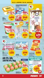 PENNY akciós újság hét 35 Oldal 3: RAMA TÉGELYES MARGARIN €499,00, Milkeria Bryndza €399,00