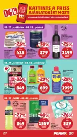 PENNY akciós újság hét 35 Oldal 31: Royal likőr €699,00, Milkeria tejes desszert csokoládés-mogyorós €415,00