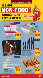 PENNY akciós újság hét 35 Oldal 38: EVŐESZKÖZTARTÓ €3.499,00, FAKANÁLSZETT €799,00