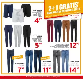Trafic folder Pagina 3: Short jongens €4,99, Joggingbroek jongens €5,49