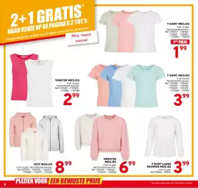 Trafic folder Pagina 4: Vest meisjes €8,99, T-shirt lange mouwen meisjes €3,99