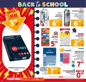 Trafic folder Pagina 4: Passerset technic compact €6,99, Set van 5 lijmsticks €5,99