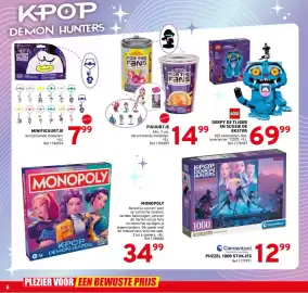 Trafic folder Pagina 6: Puzzel 1000 stukjes €12,99, Monopoly kpop demon hunters €34,99