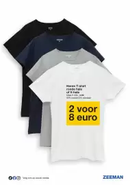 Zeeman folder week 34 Pagina 13: Heren T-shirt ronde hals of V-hals €8,00