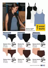 Zeeman folder week 34 Pagina 20: Dames hipster €3,99, Dames string €3,69